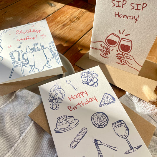 Foodies Birthday Card Multipack (x3)