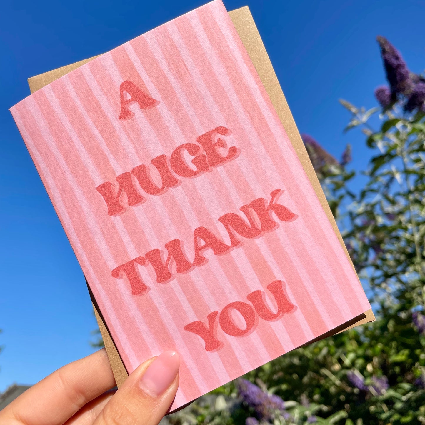 Thank you card - A Huge Thank You