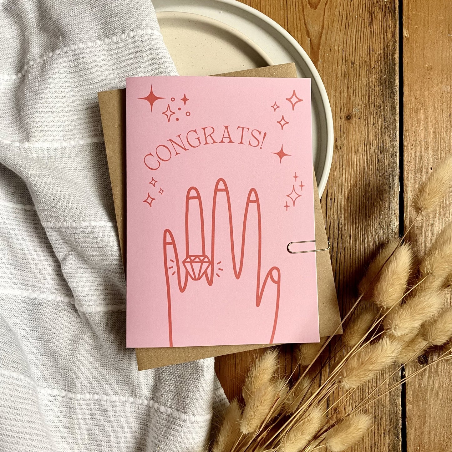 Engagement Card - Congrats!