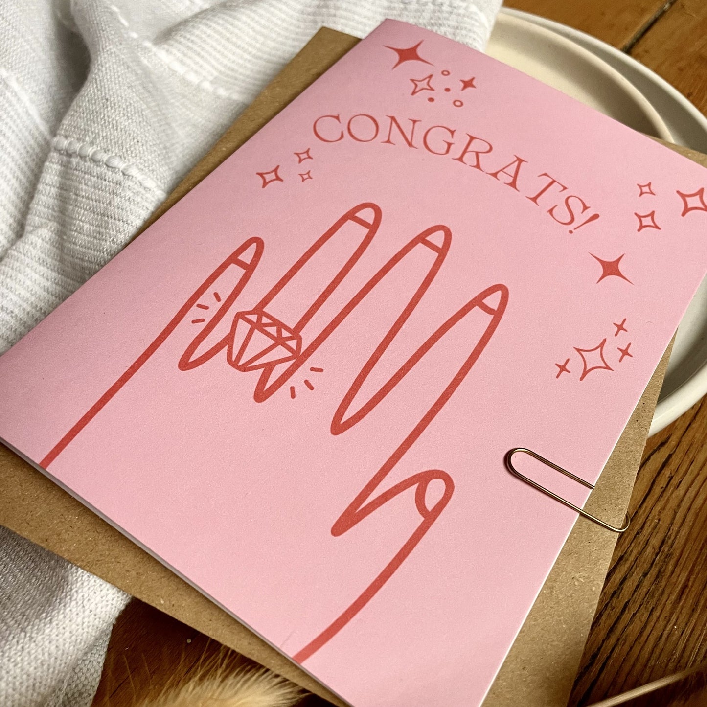 Engagement Card - Congrats!