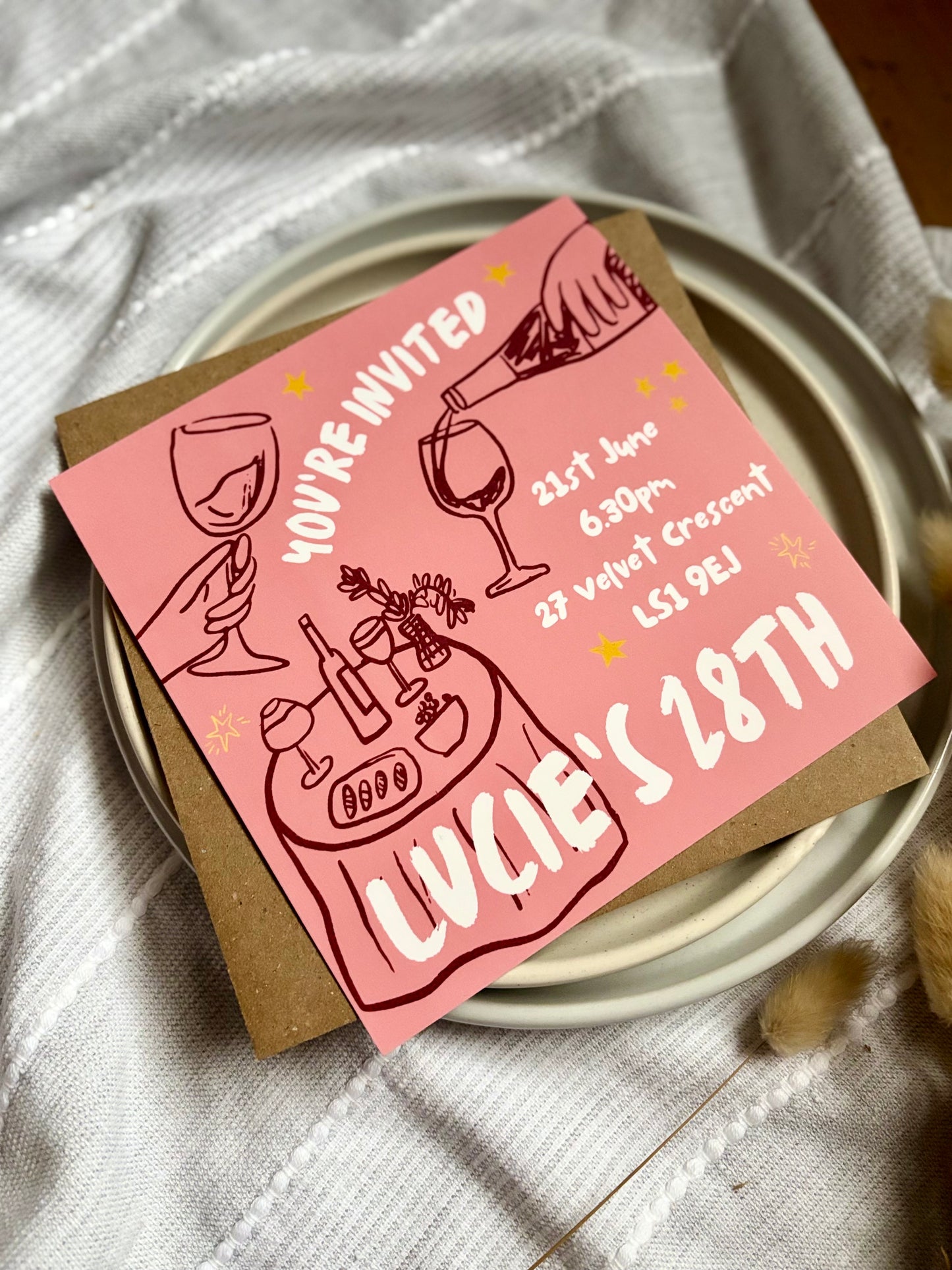 Personalised Birthday Party Invitations - Pack of Invites
