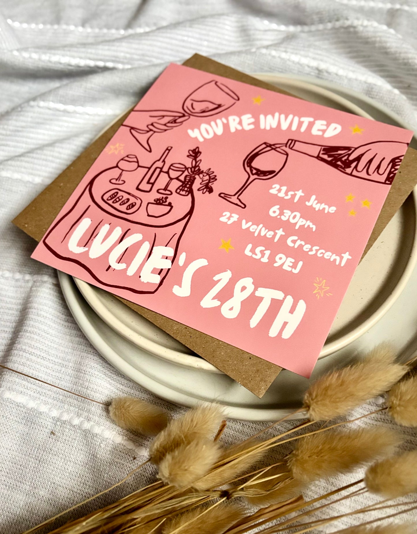 Personalised Birthday Party Invitations - Pack of Invites