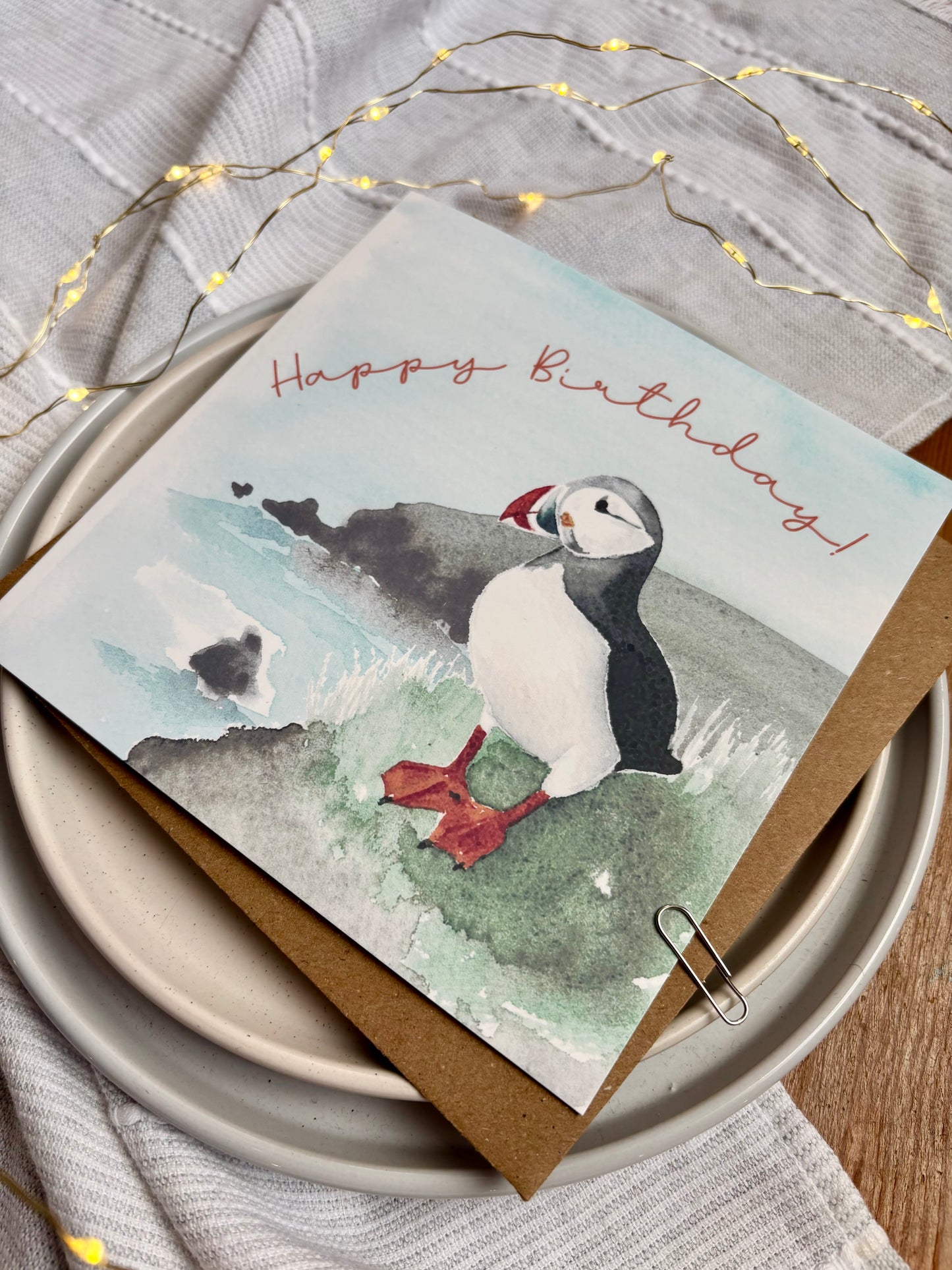 Birthday Card - Puffin