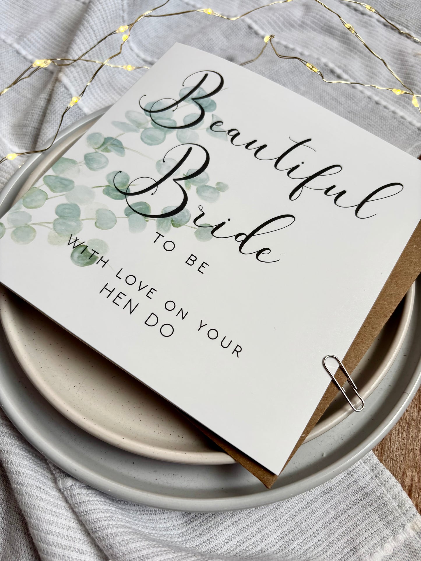 Hen Do Card for the Beautiful Bride