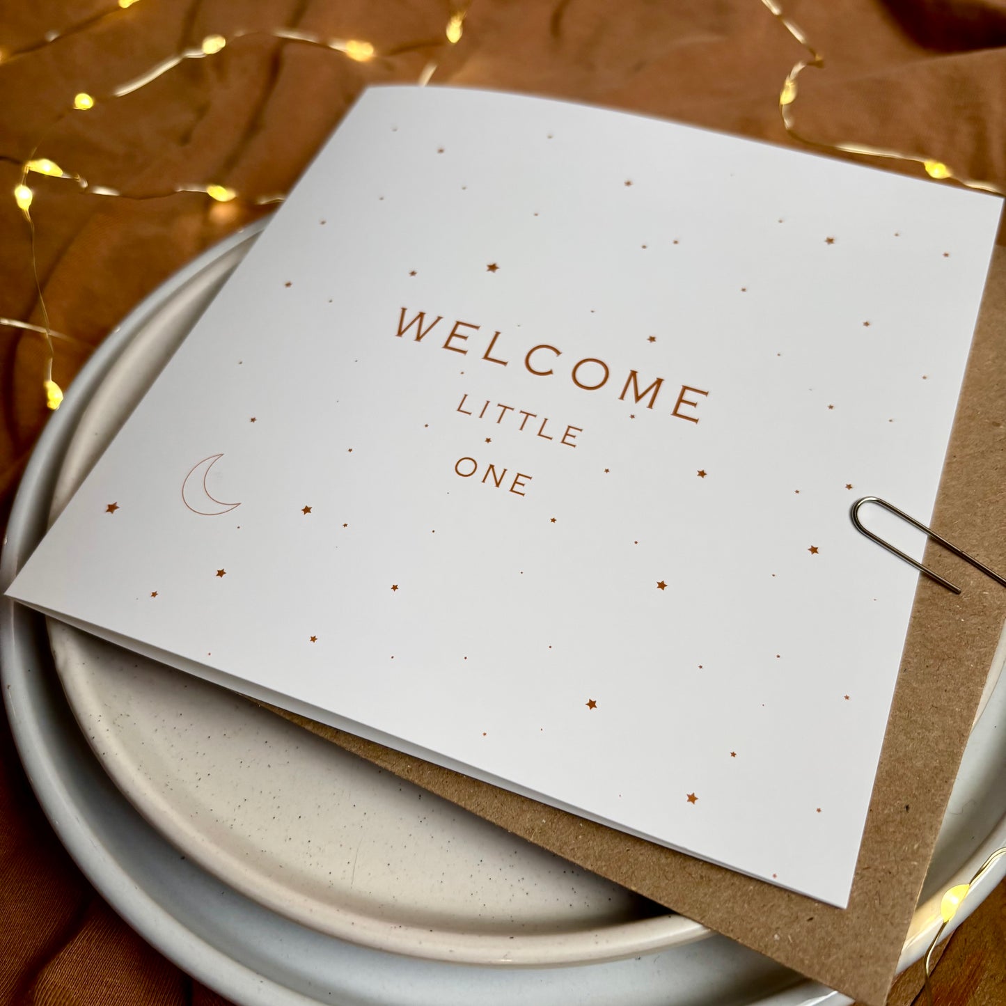 New Baby Card - Stars
