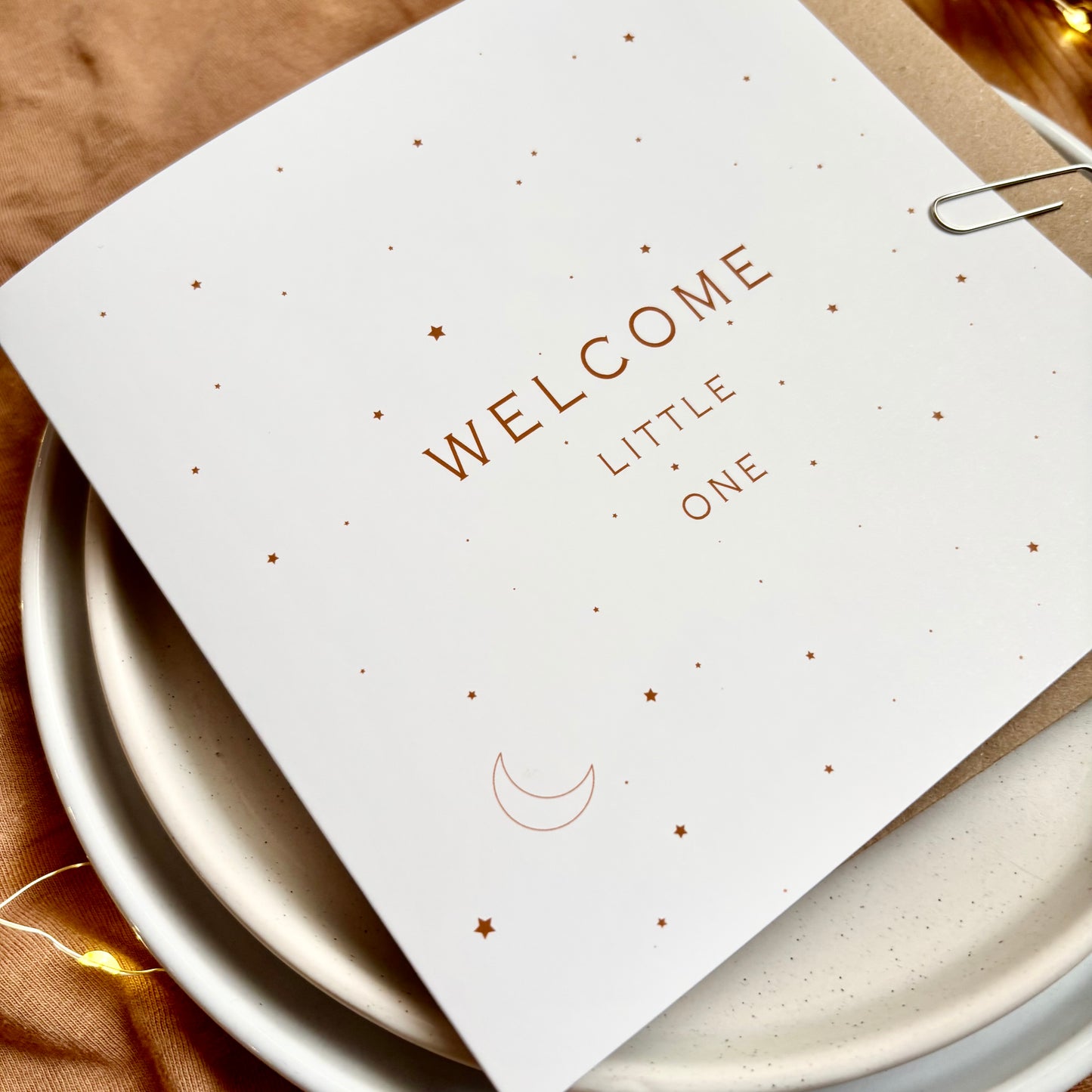 New Baby Card - Stars
