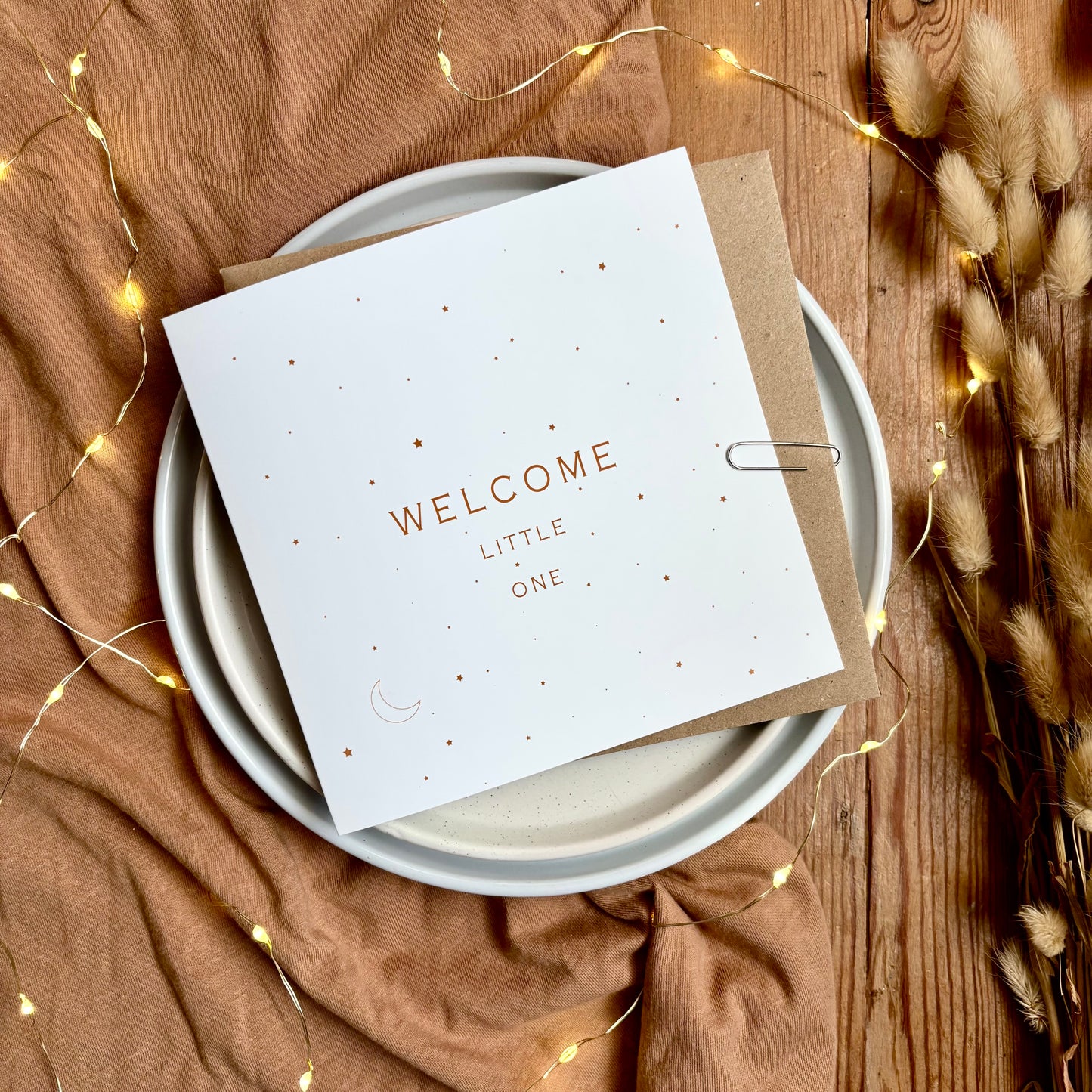 New Baby Card - Stars