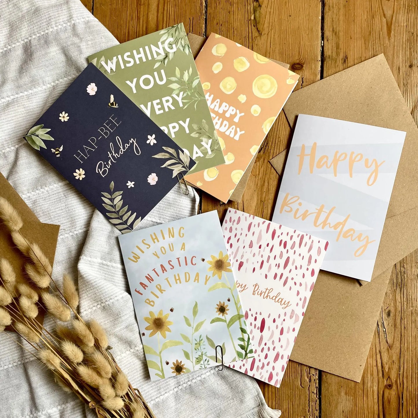 Birthday Card Multipack (x6) - Generic Adults Birthday Card Pack