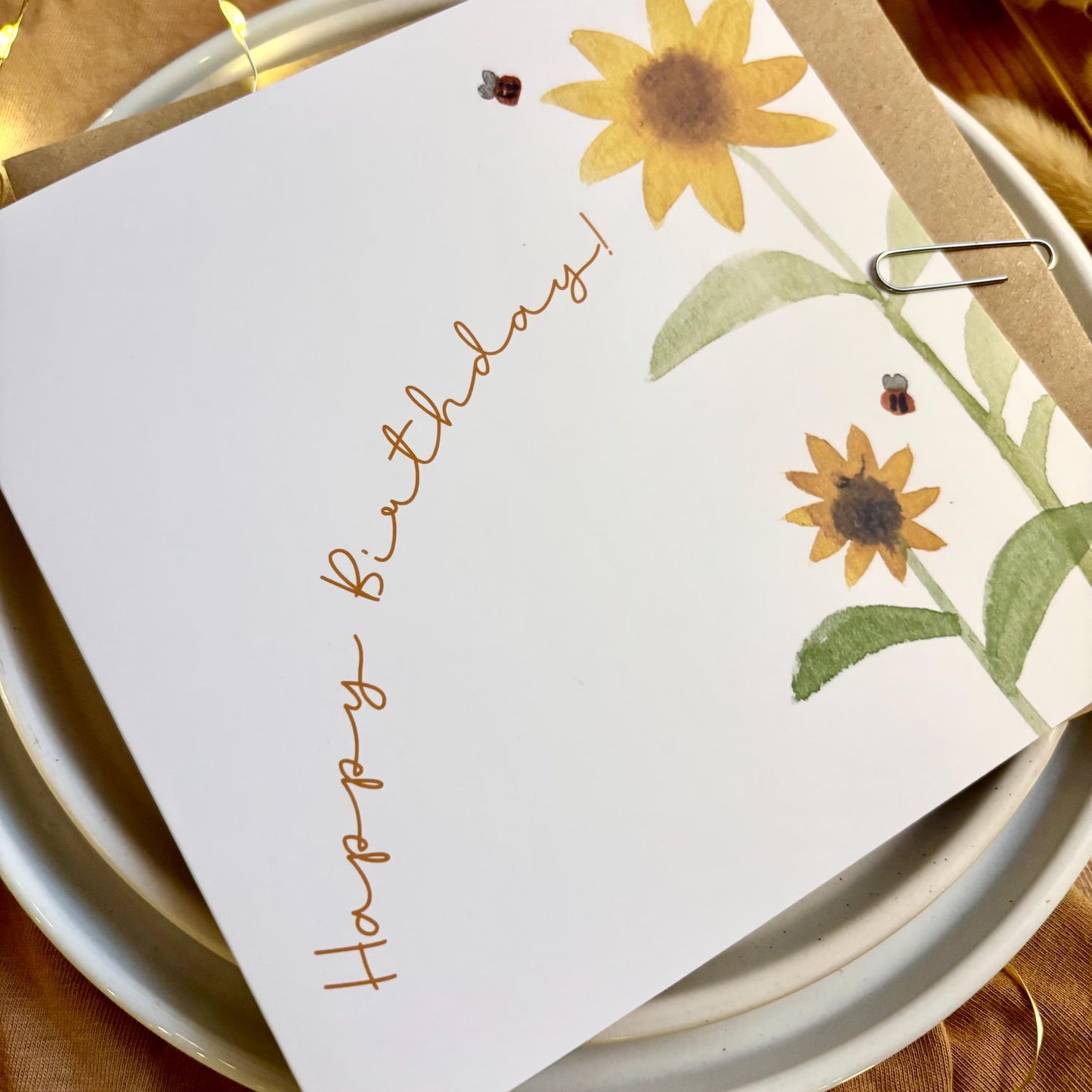Birthday Card - Sunflowers