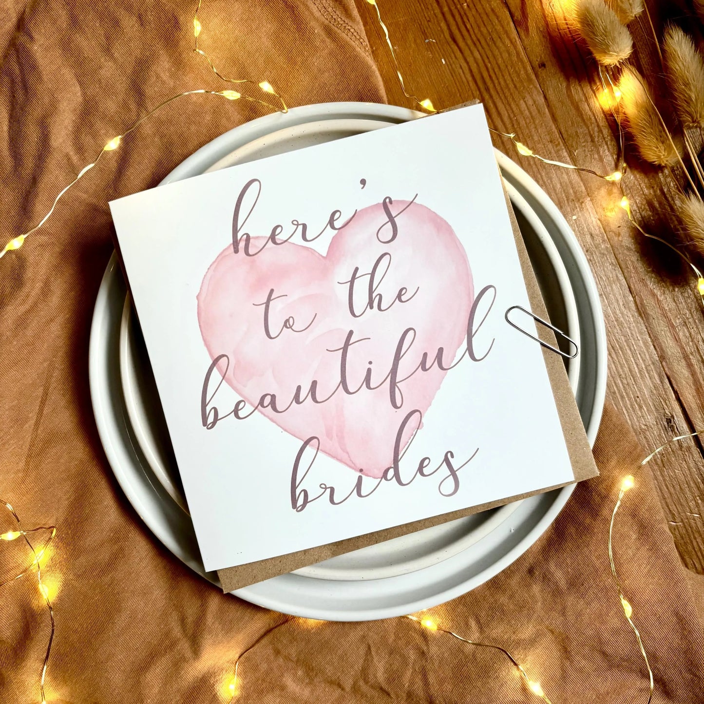 Wedding Day Card - Beautiful Brides Heart