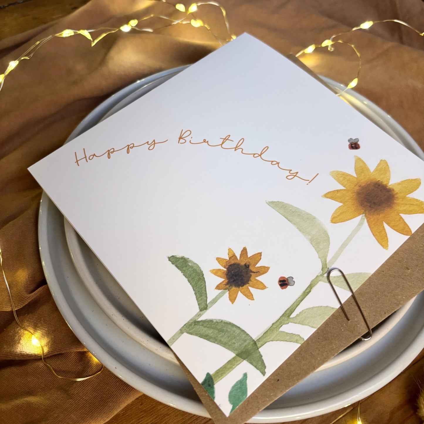 Birthday Card - Sunflowers