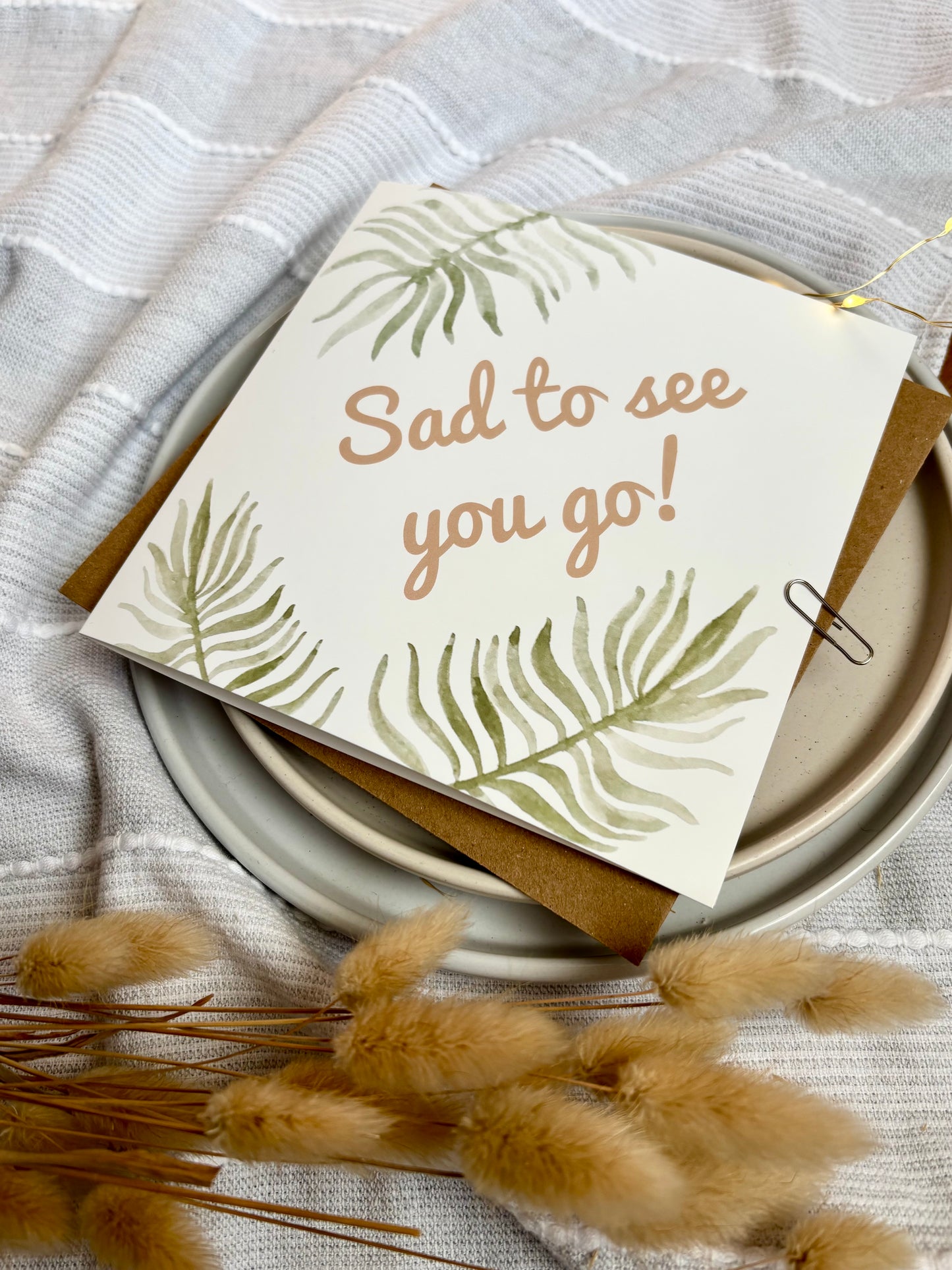 Leaving Card - Sad to See You Go