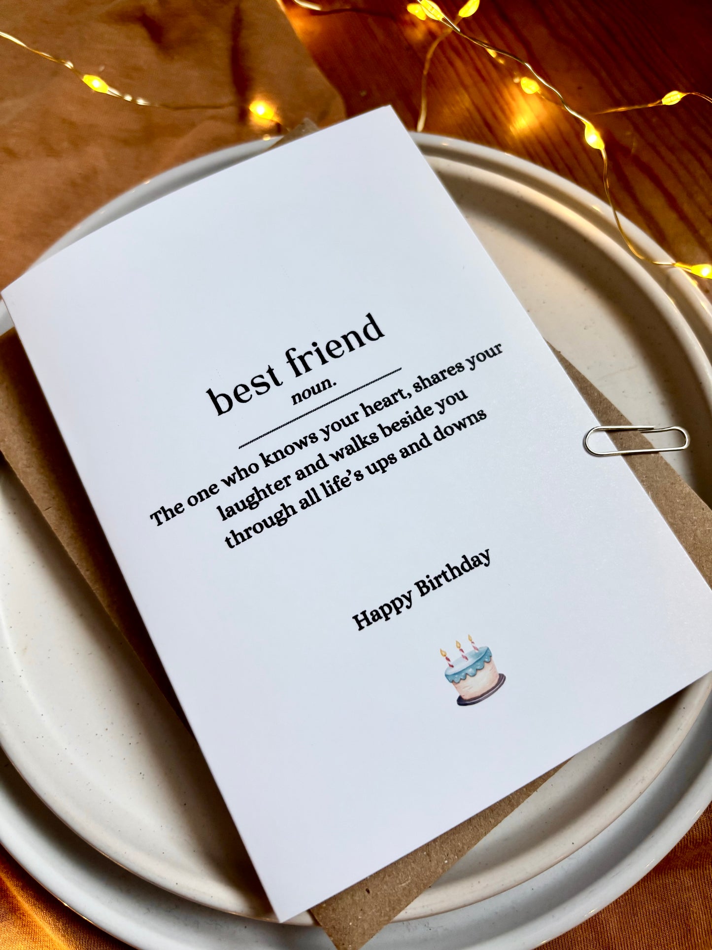 Best Friend Birthday Card - Dictionary Definition