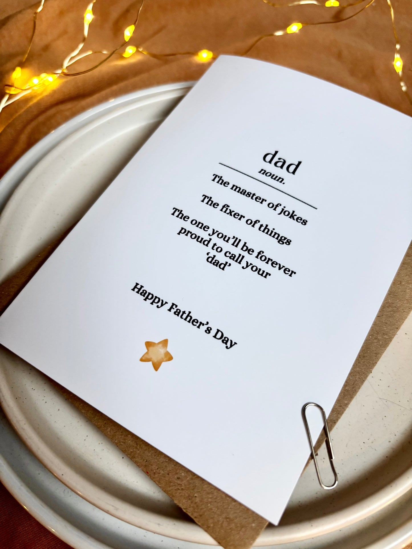 Father's Day Card - Dictionary Definition