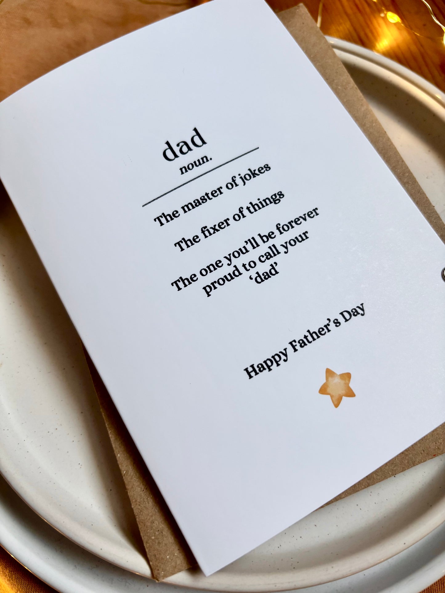 Father's Day Card - Dictionary Definition