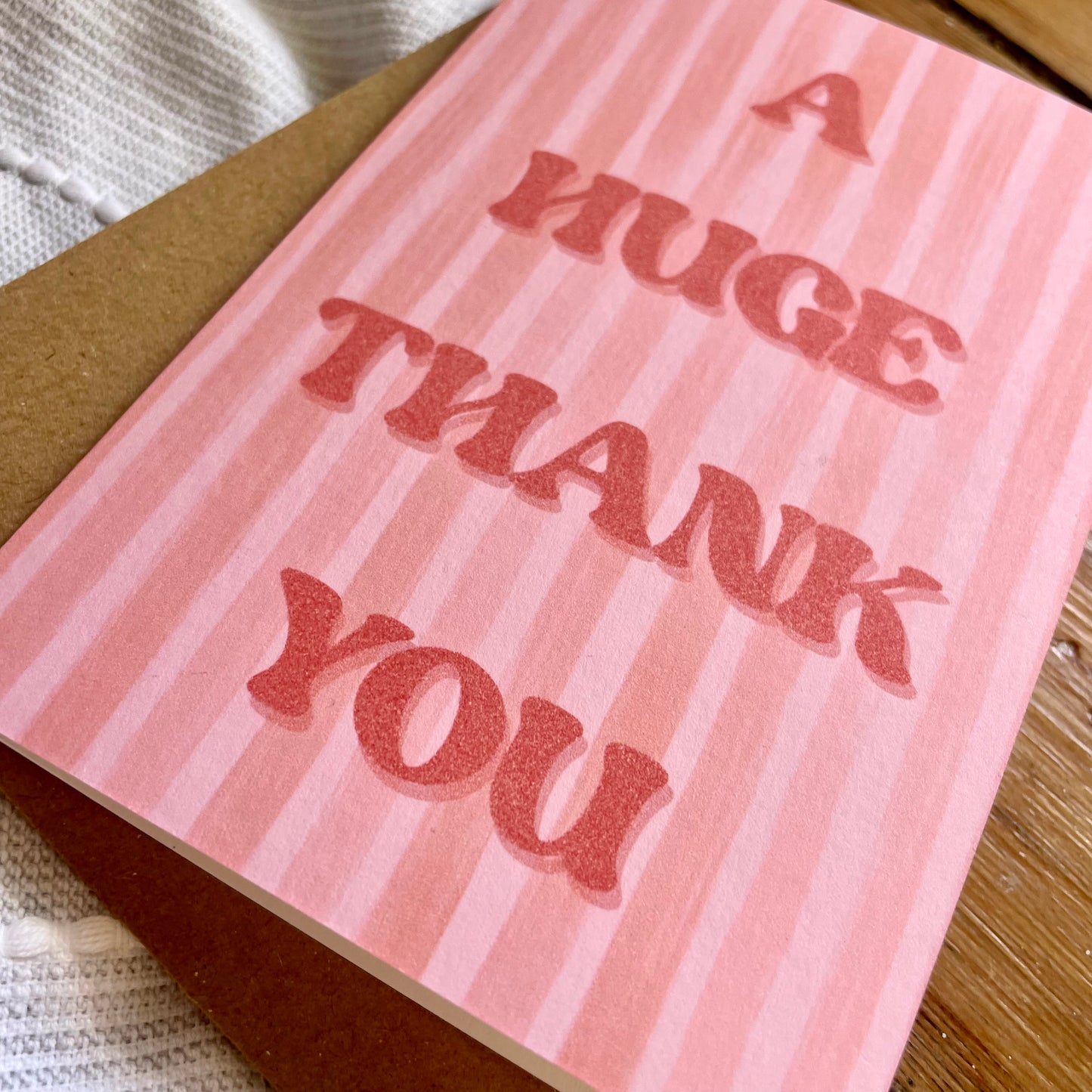 Thank you card - A Huge Thank You
