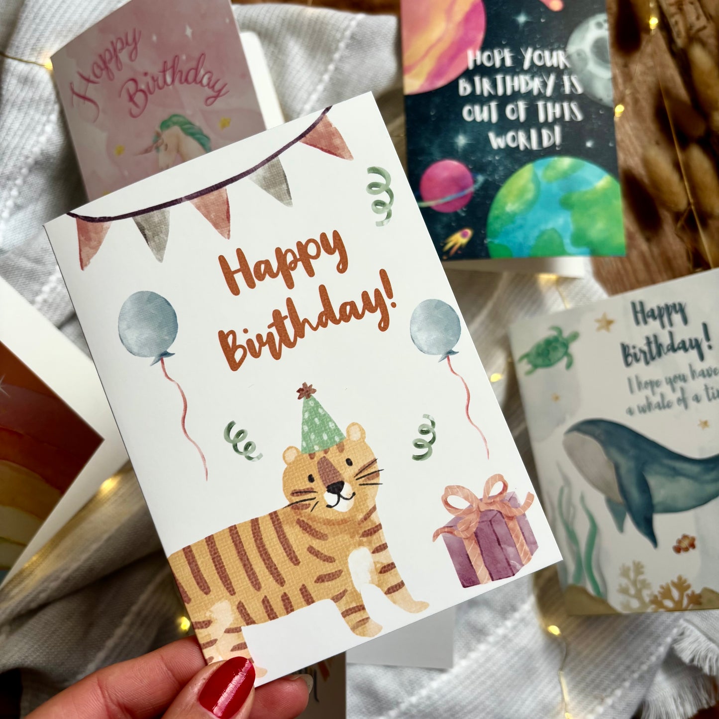 Kid's Birthday Card Multipack (x6)