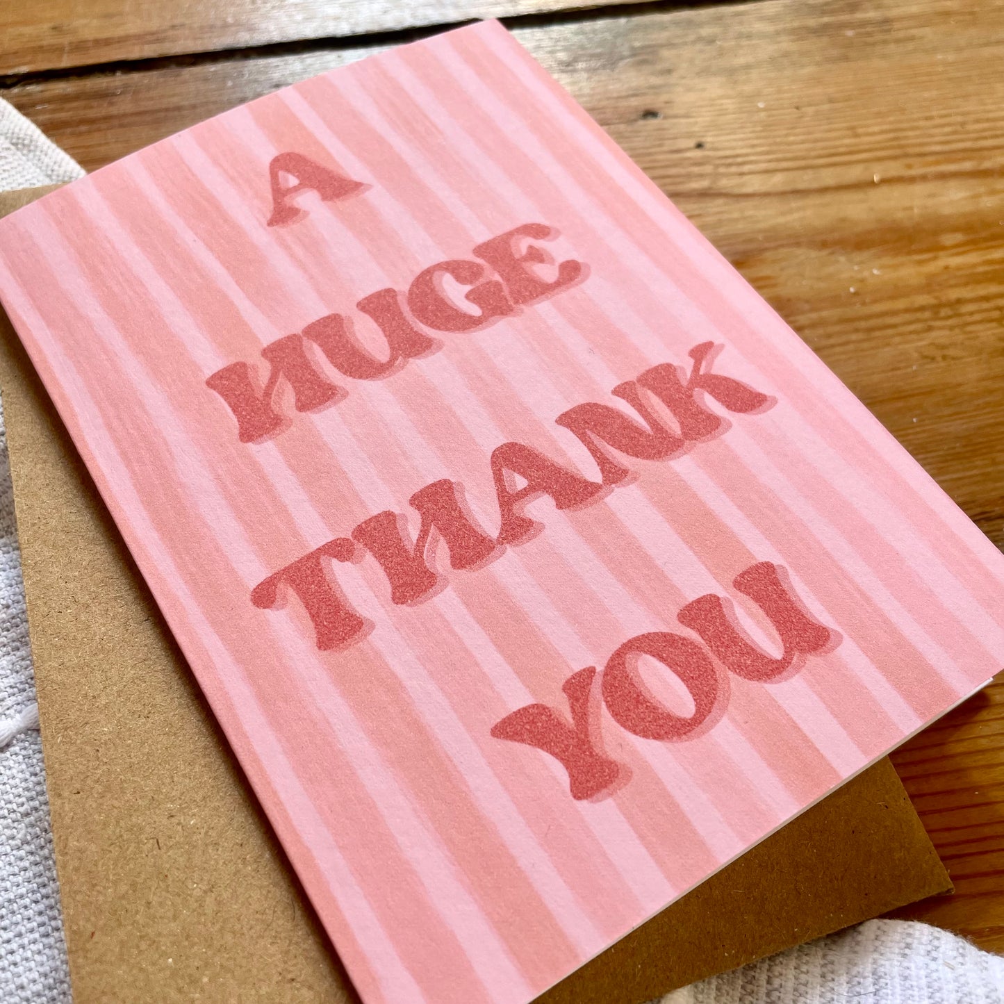 Thank you card - A Huge Thank You