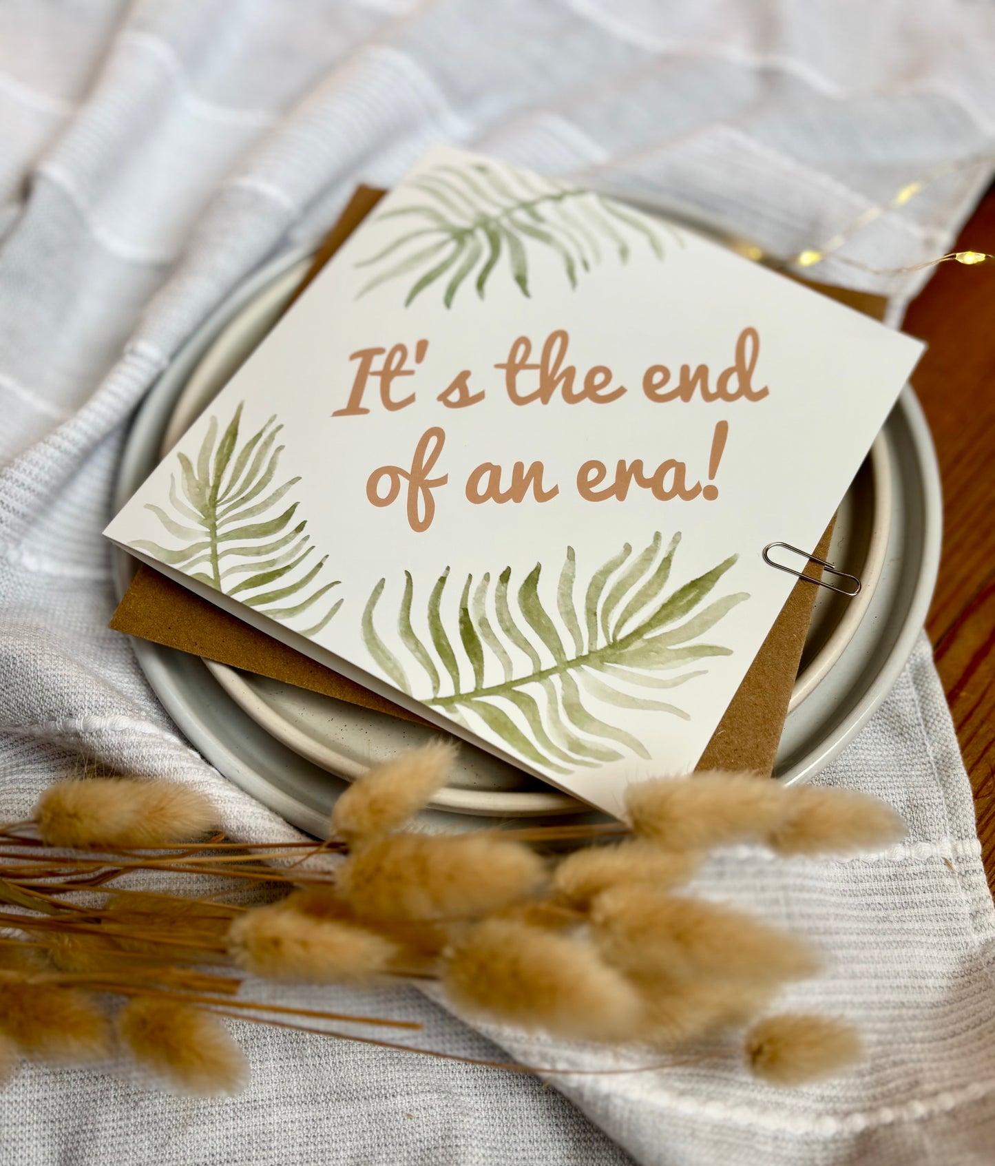 Leaving Card - It's the End of an Era