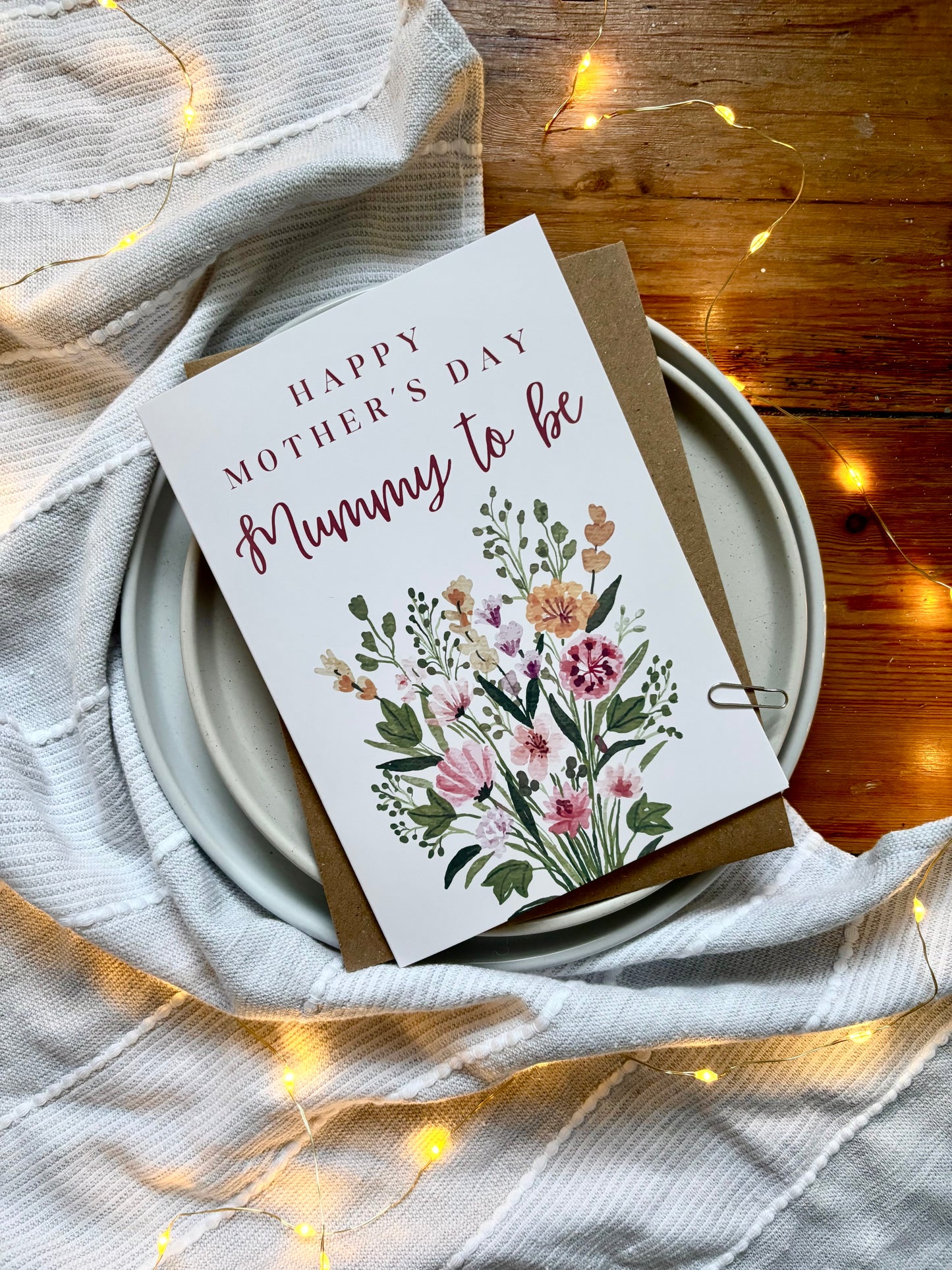 Mummy to be Mother's Day Card - Flower Bouquet