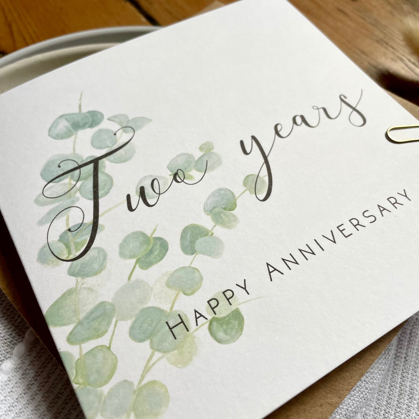 Eucalyptus  2nd Anniversary Card