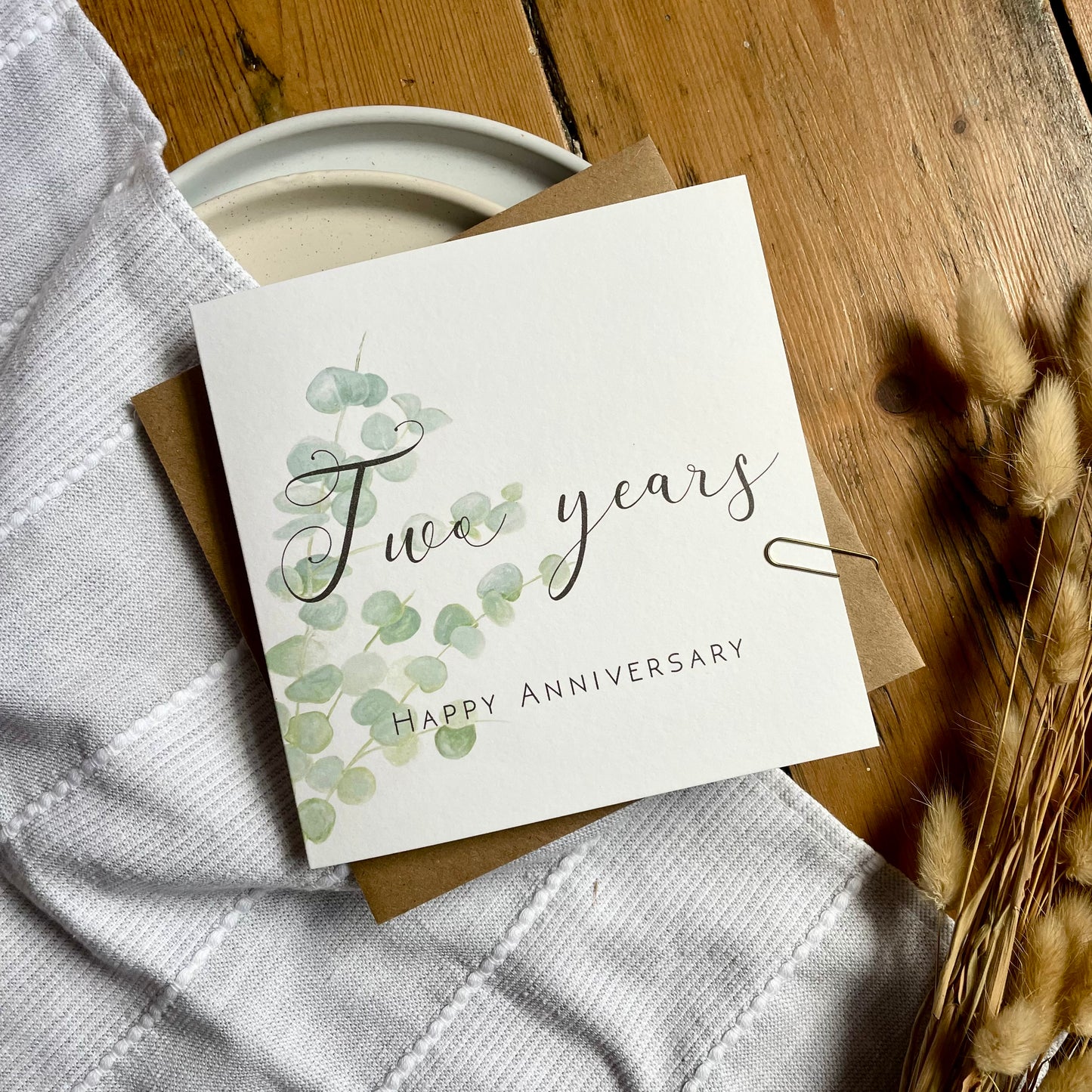 Eucalyptus  2nd Anniversary Card