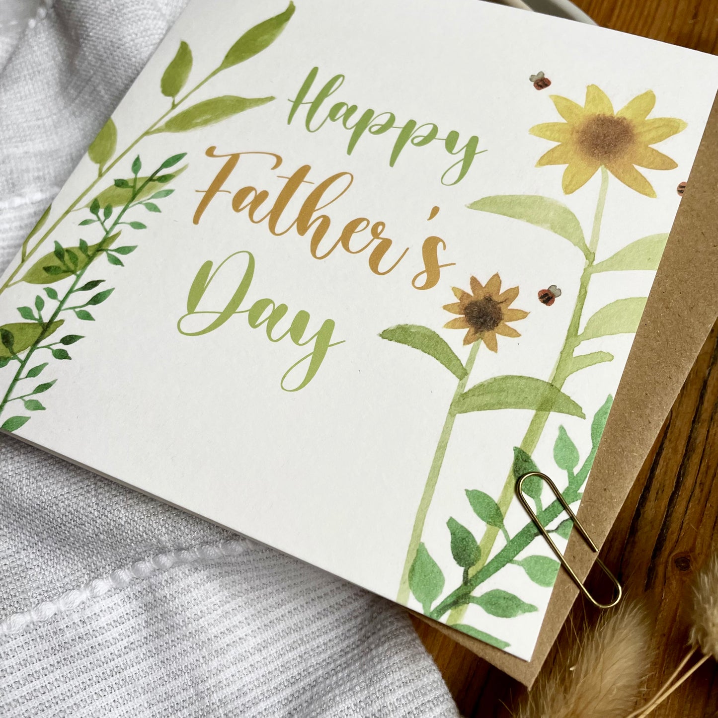 Father's Day Card - Garden Sunflowers
