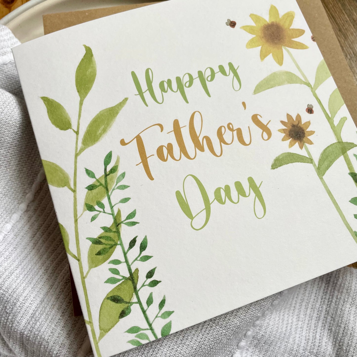 Father's Day Card - Garden Sunflowers