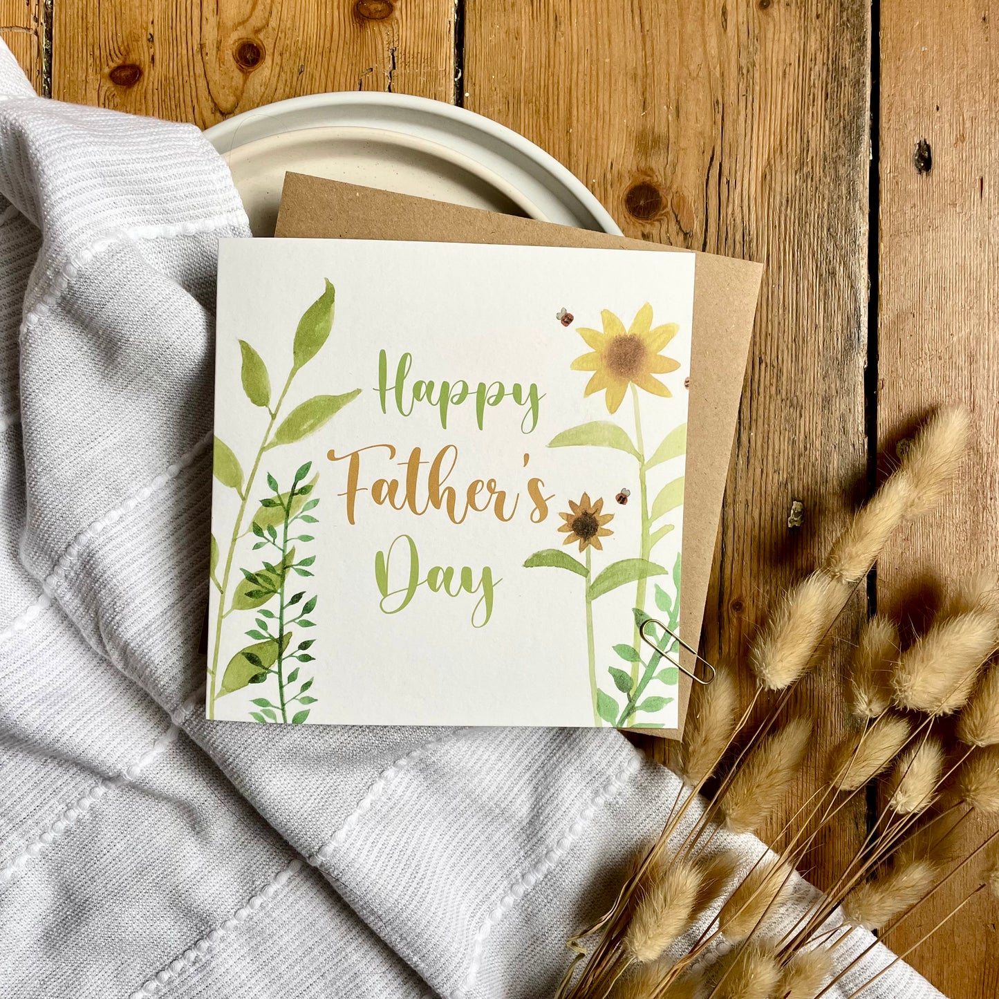 Father's Day Card - Garden Sunflowers