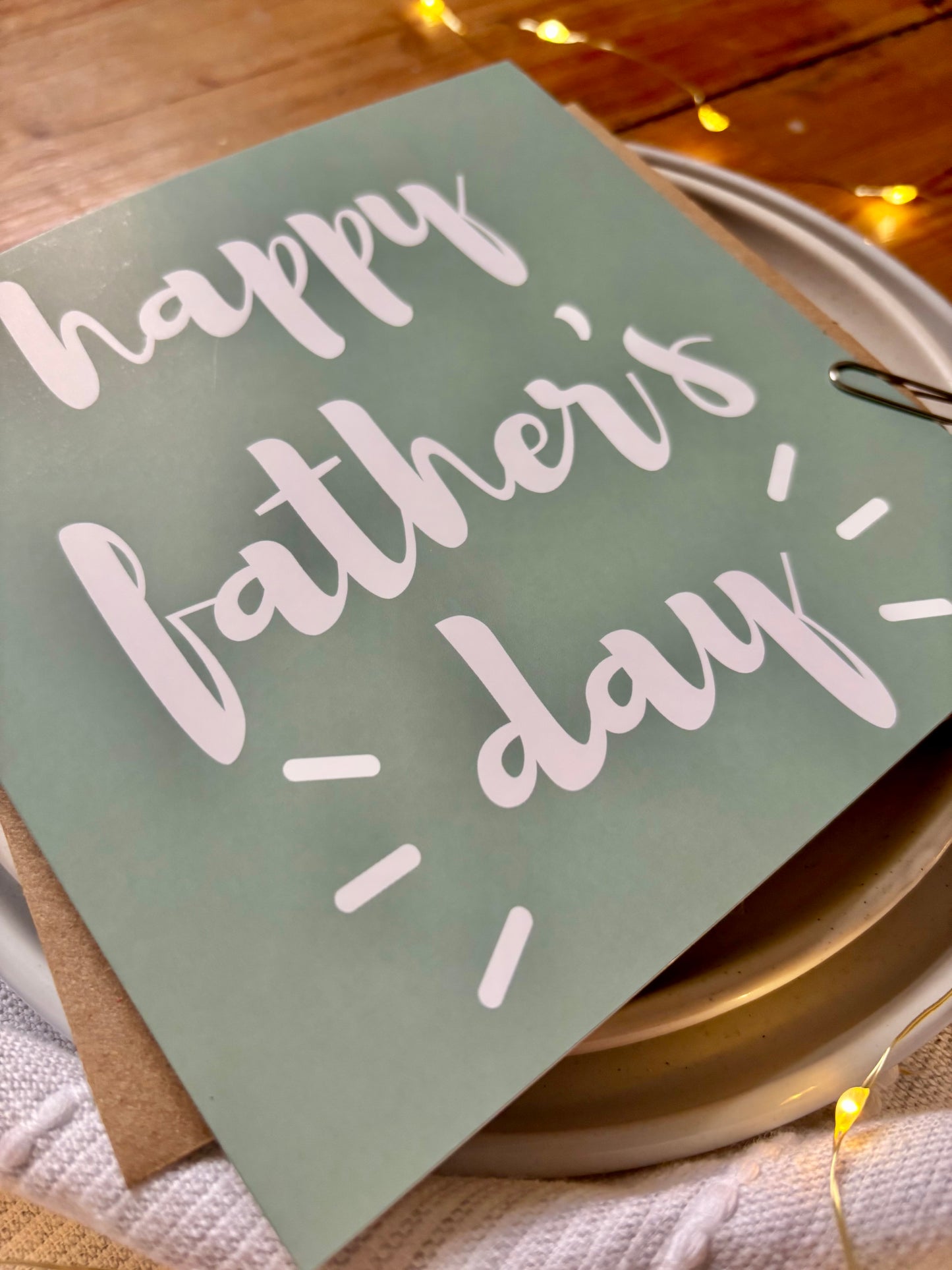 Father's Day Card - Word Card