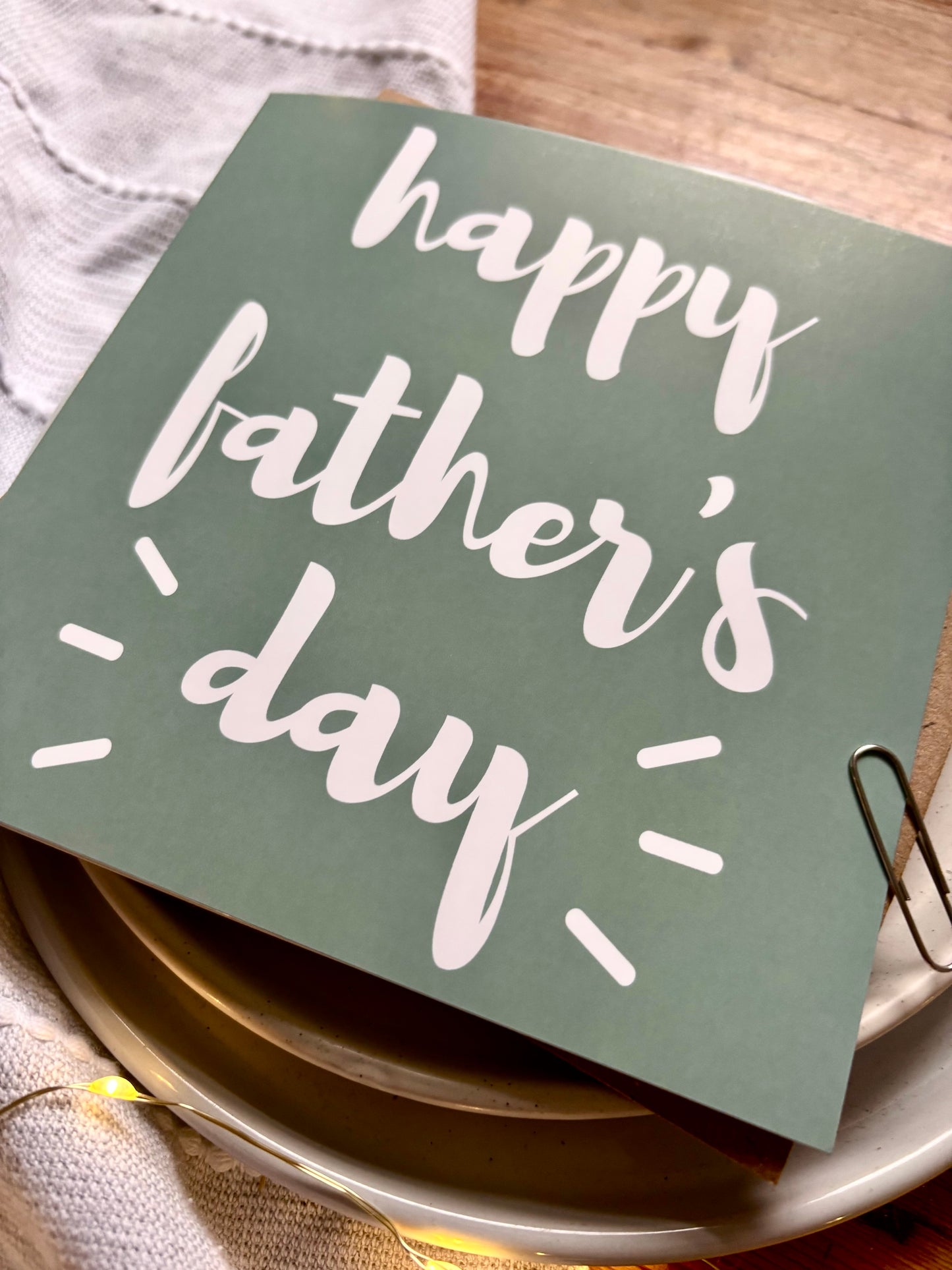 Father's Day Card - Word Card