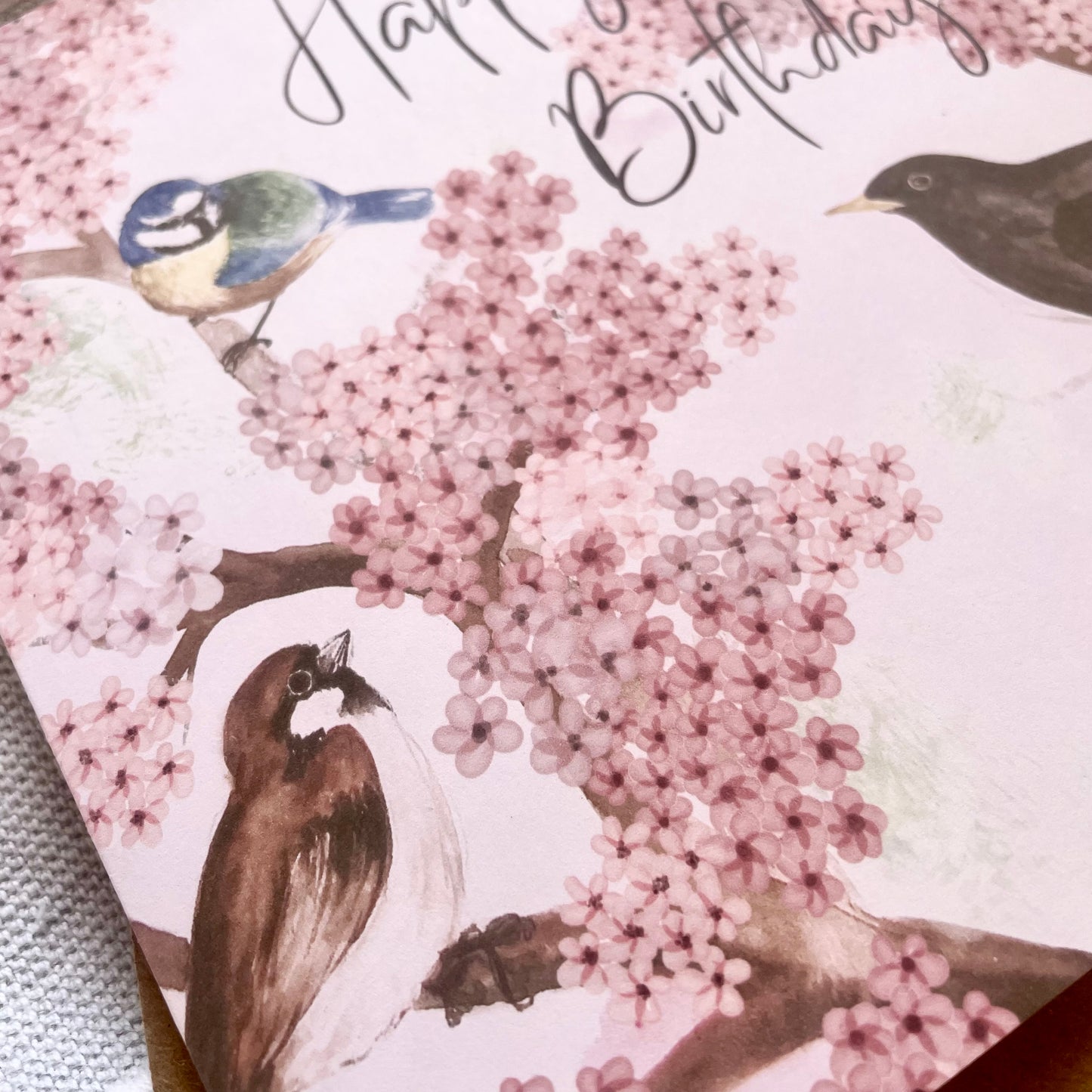 Birthday Card - Garden Birds