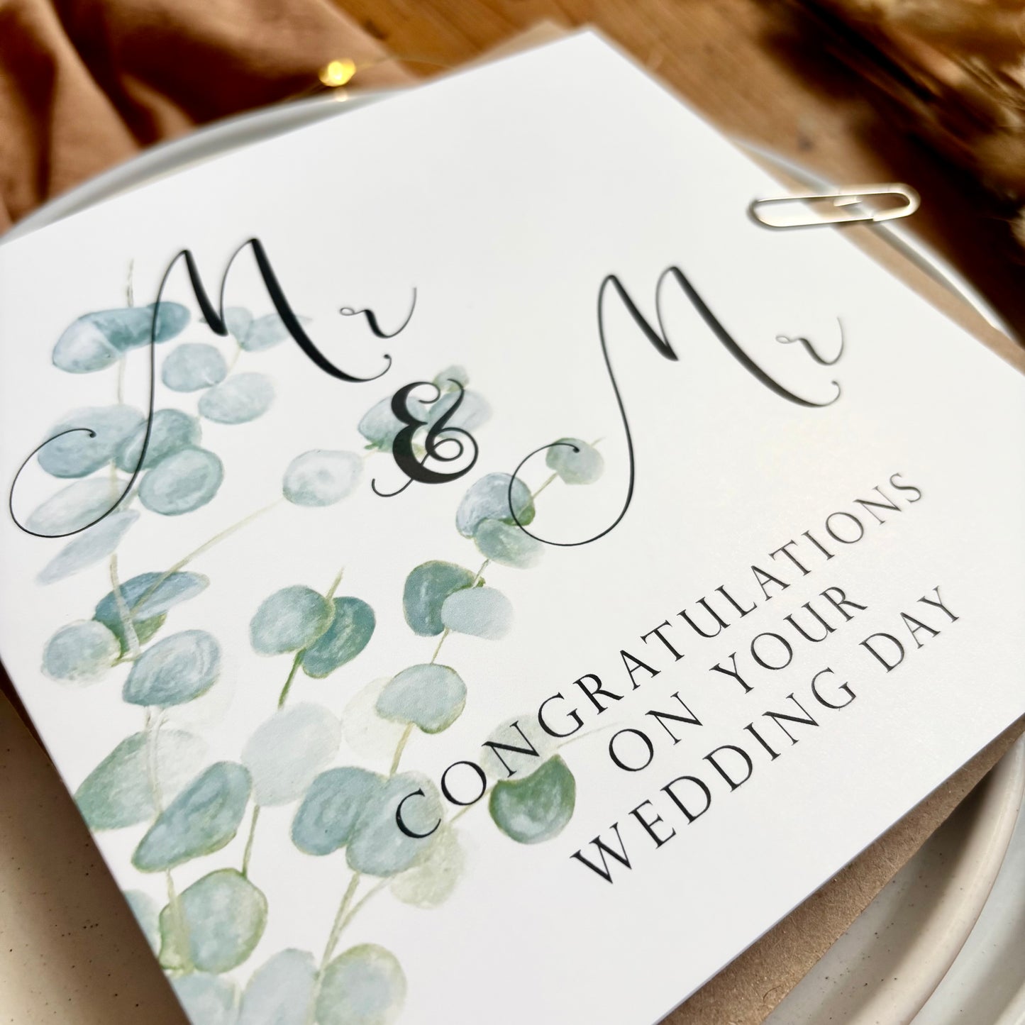 Wedding Day Card - Mr and Mr