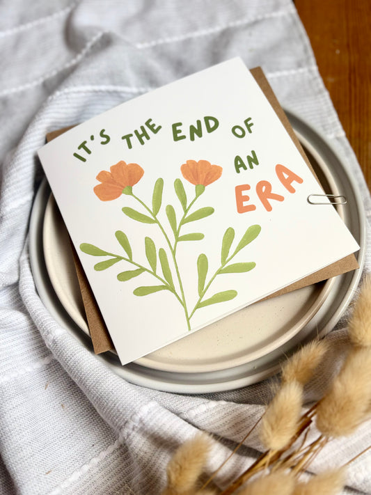 Leaving Card - It's the End of an Era