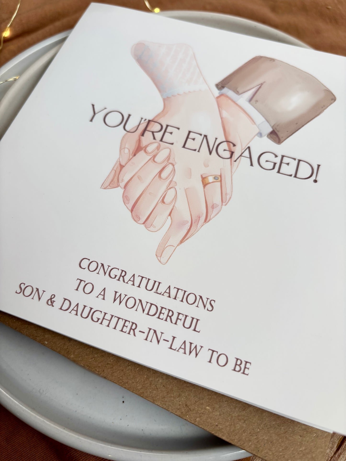 Personalised Engagement Card