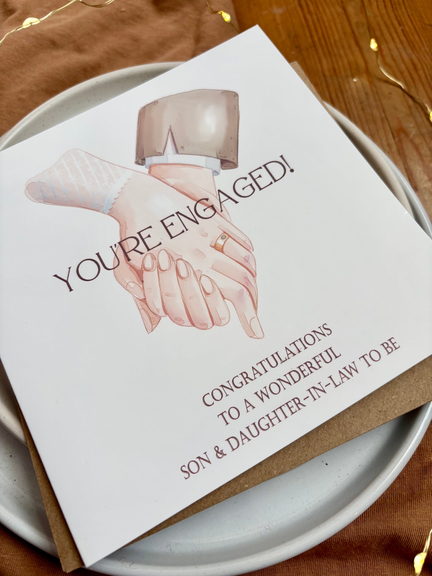 Personalised Engagement Card