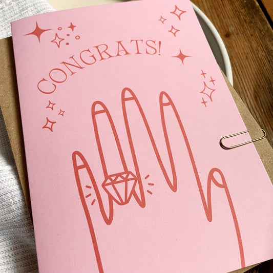 Engagement Card - Congrats!