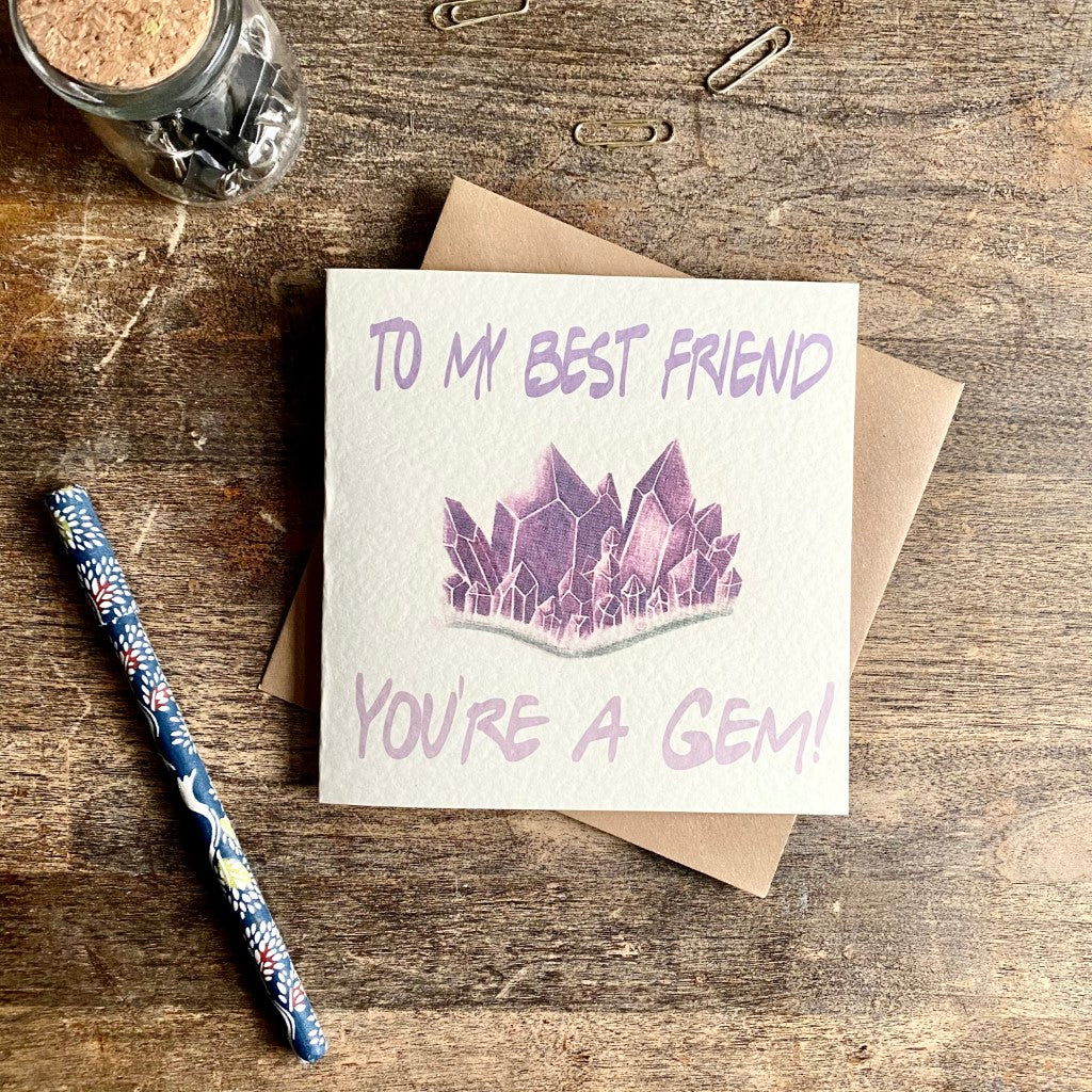 Birthday Card - Best Friend Gem