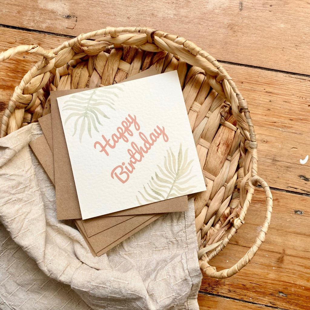 Birthday Card - Botanical