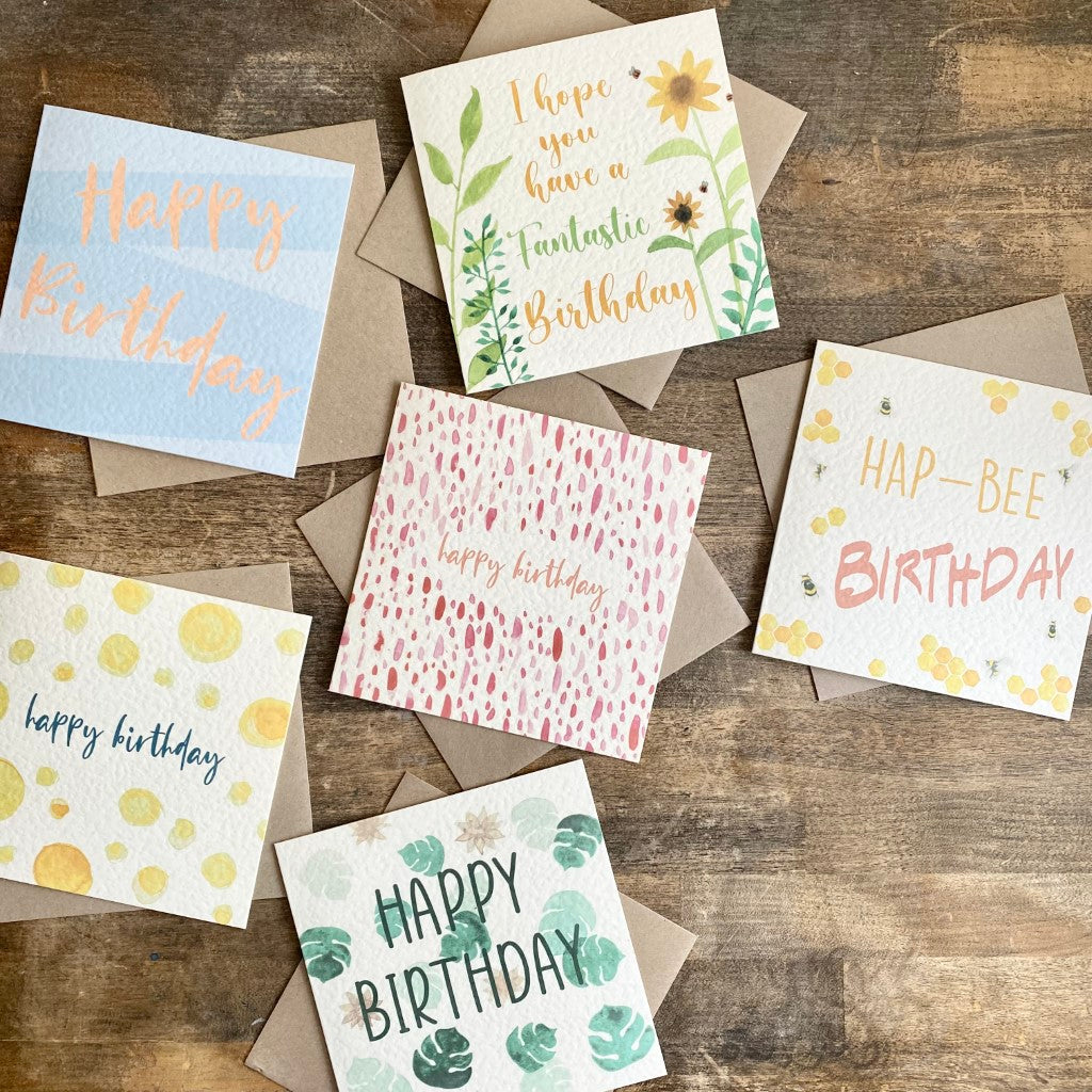 Birthday Card Multipack (x6)