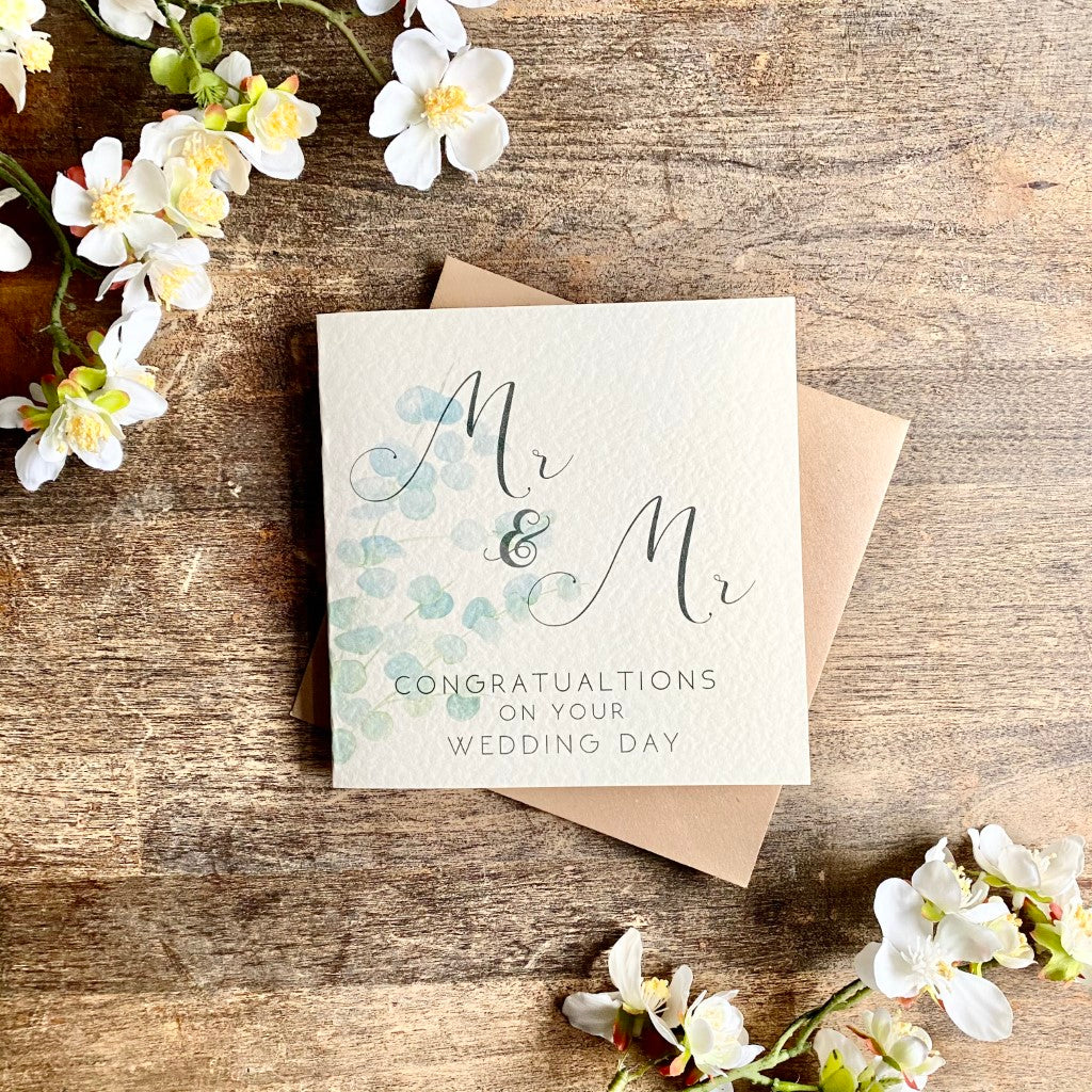 Wedding Day Card - Mr and Mr